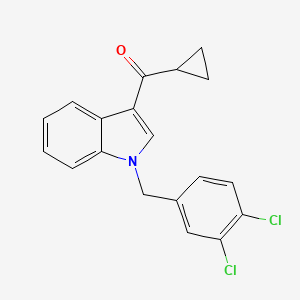 molecular formula C19H15Cl2NO B5889129 cyclopropyl[1-(3,4-dichlorobenzyl)-1H-indol-3-yl]methanone 