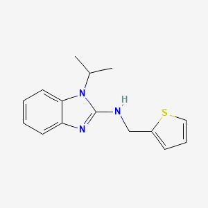 molecular formula C15H17N3S B5889177 1-isopropyl-N-(2-thienylmethyl)-1H-benzimidazol-2-amine 