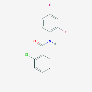 molecular formula C14H10ClF2NO B5889185 2-chloro-N-(2,4-difluorophenyl)-4-methylbenzamide 