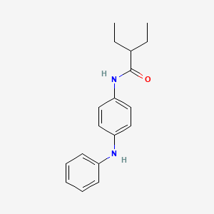 molecular formula C18H22N2O B5889196 N-(4-anilinophenyl)-2-ethylbutanamide 