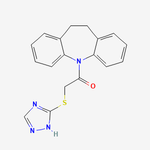 molecular formula C18H16N4OS B5889219 5-[(4H-1,2,4-triazol-3-ylthio)acetyl]-10,11-dihydro-5H-dibenzo[b,f]azepine 