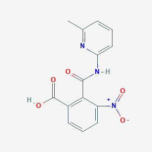 molecular formula C14H11N3O5 B5889224 2-{[(6-methyl-2-pyridinyl)amino]carbonyl}-3-nitrobenzoic acid 
