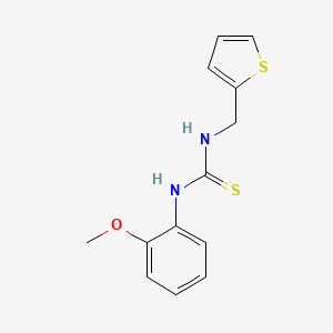 molecular formula C13H14N2OS2 B5889226 N-(2-methoxyphenyl)-N'-(2-thienylmethyl)thiourea 