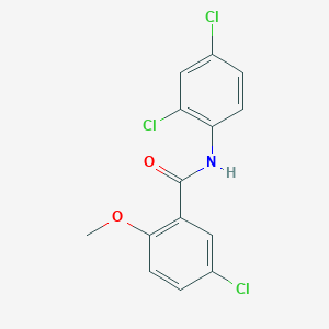 molecular formula C14H10Cl3NO2 B5889256 5-chloro-N-(2,4-dichlorophenyl)-2-methoxybenzamide 