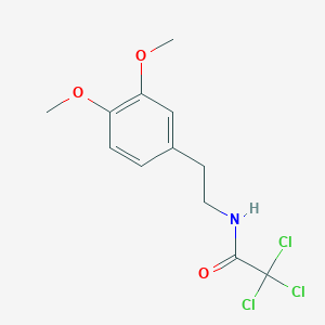 2,2,2-trichloro-N-[2-(3,4-dimethoxyphenyl)ethyl]acetamide