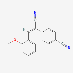 molecular formula C17H12N2O B5889282 4-[1-cyano-2-(2-methoxyphenyl)vinyl]benzonitrile 
