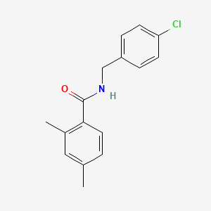 molecular formula C16H16ClNO B5889347 N-(4-chlorobenzyl)-2,4-dimethylbenzamide 