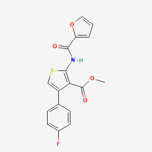 molecular formula C17H12FNO4S B5889388 methyl 4-(4-fluorophenyl)-2-(2-furoylamino)-3-thiophenecarboxylate 