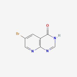 molecular formula C7H4BrN3O B588939 6-溴吡啶并[2,3-d]嘧啶-4(1H)-酮 CAS No. 155690-79-2