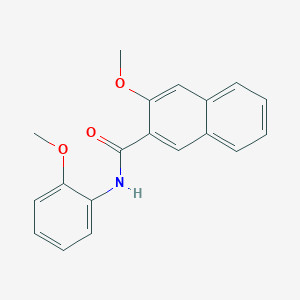 molecular formula C19H17NO3 B5889390 3-methoxy-N-(2-methoxyphenyl)-2-naphthamide 