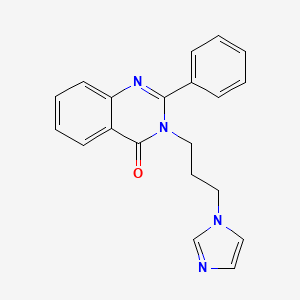molecular formula C20H18N4O B5889392 3-[3-(1H-imidazol-1-yl)propyl]-2-phenyl-4(3H)-quinazolinone 