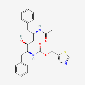 Thiazol-5-ylmethyl ((1S,2S,4S)-4-(acetylamino)-1-benzyl-2-hydroxy-5-phenylpentyl)carbamate