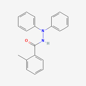 molecular formula C20H18N2O B5889411 2-methyl-N',N'-diphenylbenzohydrazide 