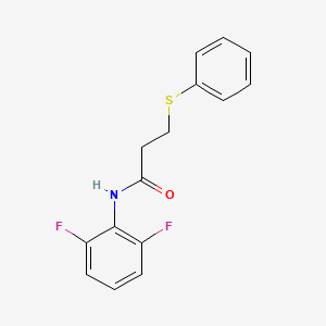 molecular formula C15H13F2NOS B5889416 N-(2,6-difluorophenyl)-3-(phenylthio)propanamide 