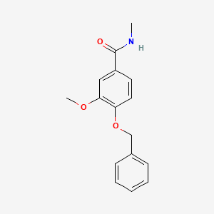 molecular formula C16H17NO3 B5889452 4-(benzyloxy)-3-methoxy-N-methylbenzamide 