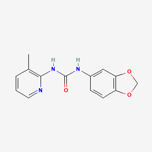 molecular formula C14H13N3O3 B5889456 N-1,3-benzodioxol-5-yl-N'-(3-methyl-2-pyridinyl)urea 