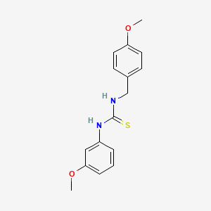 molecular formula C16H18N2O2S B5889476 N-(4-methoxybenzyl)-N'-(3-methoxyphenyl)thiourea 