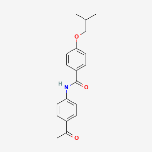 molecular formula C19H21NO3 B5889502 N-(4-acetylphenyl)-4-isobutoxybenzamide 