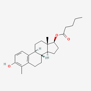 molecular formula C24H34O3 B588951 4-Methyl Estradiol 17-Valerate CAS No. 1359847-37-2