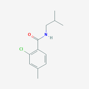molecular formula C12H16ClNO B5889510 2-chloro-N-isobutyl-4-methylbenzamide 