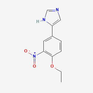 molecular formula C11H11N3O3 B5889520 4-(4-ethoxy-3-nitrophenyl)-1H-imidazole 