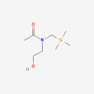 N-(2-Hydroxyethyl)-N-[(trimethylsilyl)methyl]acetamide