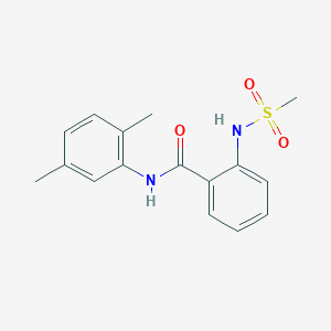 molecular formula C16H18N2O3S B5889558 N-(2,5-dimethylphenyl)-2-[(methylsulfonyl)amino]benzamide 