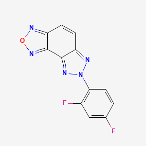 molecular formula C12H5F2N5O B5889603 7-(2,4-difluorophenyl)-7H-[1,2,3]triazolo[4,5-e][2,1,3]benzoxadiazole 