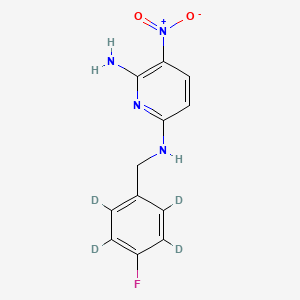 2-Amino-6-[(4-fluorobenzyl)-amino]-3-nitropyridine-d4