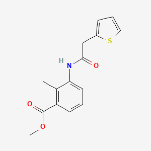 molecular formula C15H15NO3S B5889611 methyl 2-methyl-3-[(2-thienylacetyl)amino]benzoate 