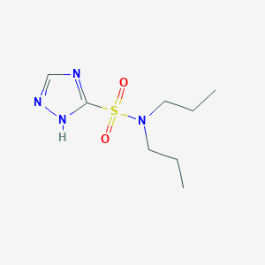 molecular formula C8H16N4O2S B5889615 N,N-dipropyl-1H-1,2,4-triazole-5-sulfonamide 