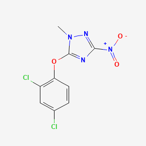 molecular formula C9H6Cl2N4O3 B5889630 5-(2,4-dichlorophenoxy)-1-methyl-3-nitro-1H-1,2,4-triazole 
