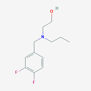 molecular formula C12H17F2NO B5889631 2-[(3,4-difluorobenzyl)(propyl)amino]ethanol 