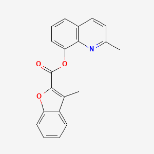 molecular formula C20H15NO3 B5889633 2-methyl-8-quinolinyl 3-methyl-1-benzofuran-2-carboxylate 