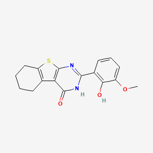 molecular formula C17H16N2O3S B5889659 2-(2-hydroxy-3-methoxyphenyl)-5,6,7,8-tetrahydro[1]benzothieno[2,3-d]pyrimidin-4(3H)-one CAS No. 357618-27-0