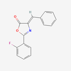 molecular formula C16H10FNO2 B5889663 4-benzylidene-2-(2-fluorophenyl)-1,3-oxazol-5(4H)-one 