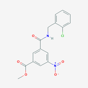 molecular formula C16H13ClN2O5 B5889672 methyl 3-{[(2-chlorobenzyl)amino]carbonyl}-5-nitrobenzoate 