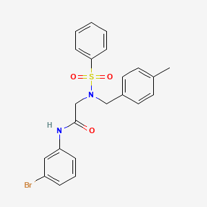 N~1~-(3-bromophenyl)-N~2~-(4-methylbenzyl)-N~2~-(phenylsulfonyl)glycinamide