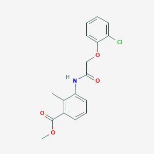 METHYL 3-{[2-(2-CHLOROPHENOXY)ACETYL]AMINO}-2-METHYLBENZOATE