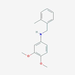 3,4-dimethoxy-N-[(2-methylphenyl)methyl]aniline