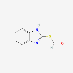 molecular formula C8H6N2OS B588972 S-1H-Benzimidazol-2-yl methanethioate CAS No. 125496-23-3