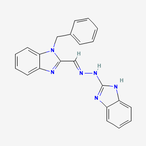 2-[(E)-[2-(1H-1,3-Benzodiazol-2-YL)hydrazin-1-ylidene]methyl]-1-benzyl-1H-1,3-benzodiazole