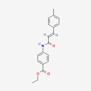 ethyl 4-{[3-(4-methylphenyl)acryloyl]amino}benzoate