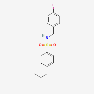 N-(4-fluorobenzyl)-4-isobutylbenzenesulfonamide