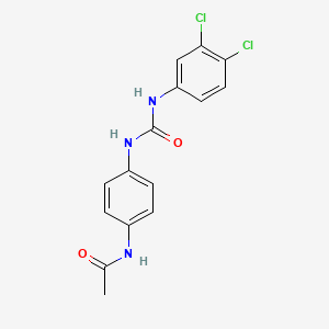 N-(4-{[(3,4-dichlorophenyl)carbamoyl]amino}phenyl)acetamide