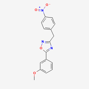 5-(3-methoxyphenyl)-3-(4-nitrobenzyl)-1,2,4-oxadiazole