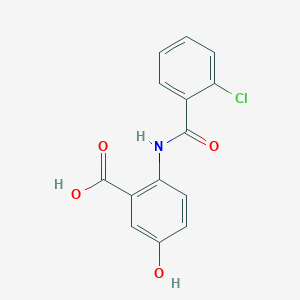 2-[(2-chlorobenzoyl)amino]-5-hydroxybenzoic acid