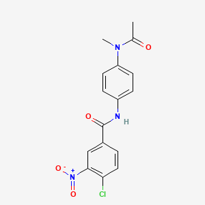 N-{4-[acetyl(methyl)amino]phenyl}-4-chloro-3-nitrobenzamide