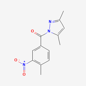 (3,5-dimethyl-1H-pyrazol-1-yl)(4-methyl-3-nitrophenyl)methanone