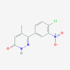 6-(4-chloro-3-nitrophenyl)-5-methyl-3-pyridazinol